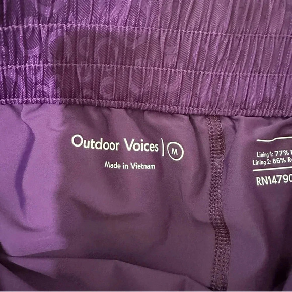 Outdoor Voices Women's Purple Pull-On Elastic Waist RecMesh 2.5" Skort Sz M NWT - Picture 6 of 10